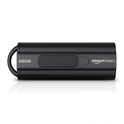 Obrázek Amazon Basics 256 GB USB 3.1 flash disk, rychlost čtení až 130 Mbit/s, černá