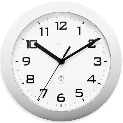 Obrázek Acctim 74367 rádiové nástěnné hodiny osobní, stříbrné