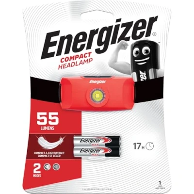 Obrázek Energizer Stirnlampe LED Compact, Superhelle Kopflampe für Camping, Outdoor und Wandern, Batterie Enthalten