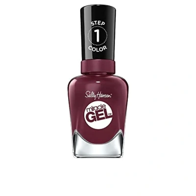 Obrázek Sally Hansen Miracle Gel lak na nehty bez umělého UV záření V Amplified, vínově červená, s intenzivně lesklým gelovým povrchem, č. 489, (1 x 14,7 ml)