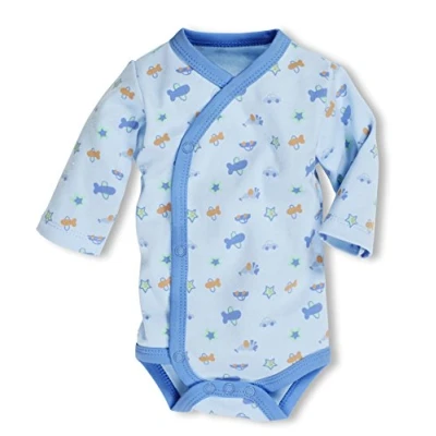 Obrázek Schnizler Dětské chlapecké zavinovací body Bleu Allover Body, Modrá (modrá 17), 56