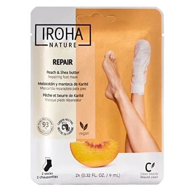 Obrázek Peach Socks Reparing regenerierende Söckchen Pflegesöcken mit Pfirsich Serum Fußpflege für trockene und rissige Füße 659404