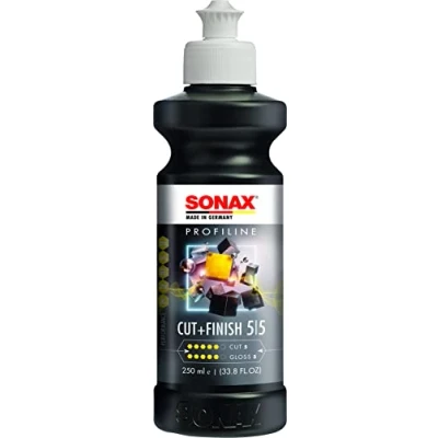Obrázek SONAX PROFILINE Cut+Finish (250 ml) Jednostupňový lesk s lesklým povrchem pro střední podmínky poškrábání, č. výr. 02251410