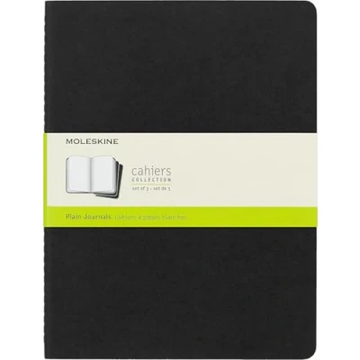Obrázek Zápisníky Cahier od Moleskine (lepenková vazba), sada 3 kusů x large
