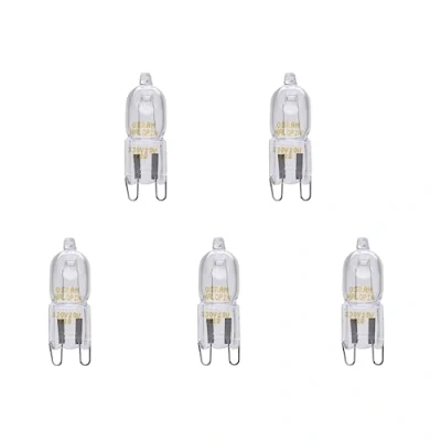Obrázek Osram Balení 5 ks Halopin 66733 33 wattů 230 V G9 halogenové stmívatelné teplá bílá 460 lumenů žárovky lampa s kolíkovou paticí