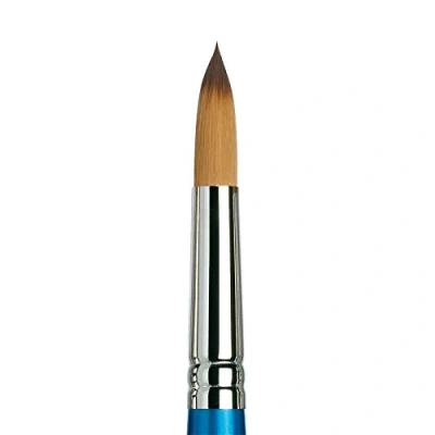 Obrázek Winsor &amp; Newton 5301016 Cotman akvarelový štětec na syntetické vlasy série 111 kulatý štětec, krátká násada s vynikající pružností, barevnou nosností a přesností bodů č. 16 11,5 mm