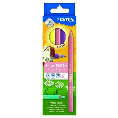 Obrázek LYRA 3721065 barevné tužky, 12 Super Ferby, 6 pastelových