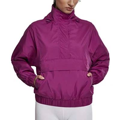 Obrázek Urban Classics Dámská větrovka lehká přetáhová bunda Ladies Panel Pull Over Jacket, Fialová (Viola 01725)