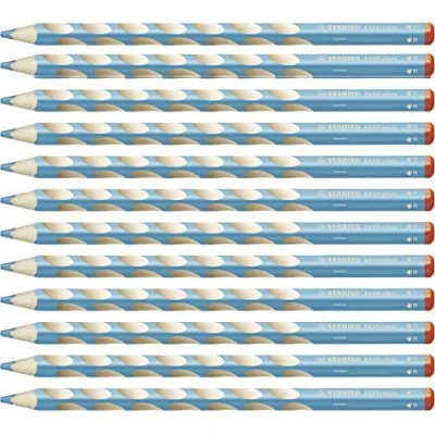 Obrázek Ergonomická barevná tužka pro praváky STABILO EASYcolors balení 12 ks blankytně modrá