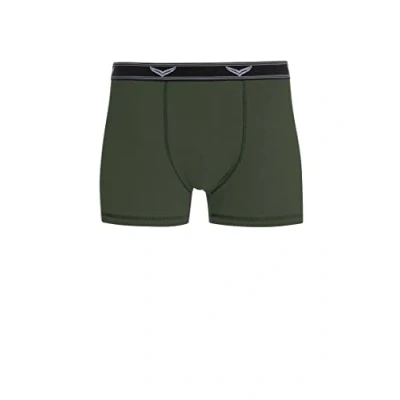 Obrázek Trigema Pánské boxerky Pants 6343121, Zelená (Khaki 155)