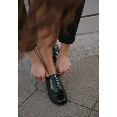 Obrázek Clarks Hamble Oak dámské šněrovací polobotky, Black Pat