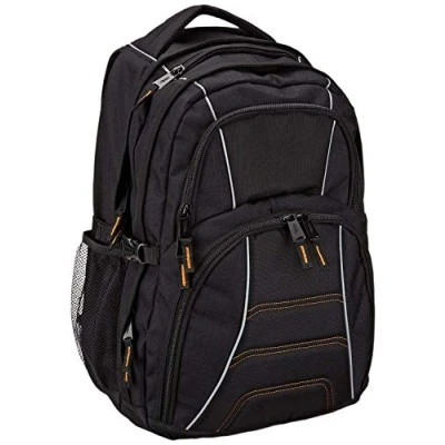 Obrázek AmazonBasics notebookový batoh, vhodný pro většinu 17 palcových notebooků (43 cm), černý