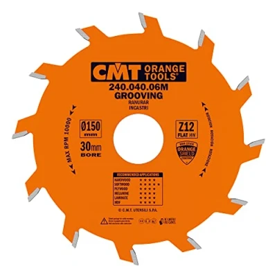 Obrázek CMT ORANGE TOOLS 240.040.06M NUTKREISSÄGEBLATT 150X4X30 Z=12 FLACHZAHN