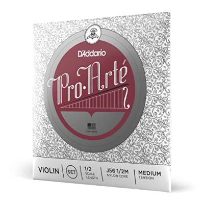 Obrázek D&#039;Addario J56 1/2M Pro Arte housle sada strun perlon/hliník 1/2 střední