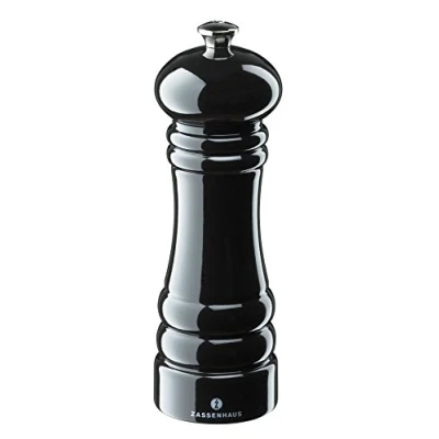 Obrázek Zassenhaus, Mlýnek na sůl &quot;Berlin&quot;, dřevo, Polished Black, 18 cm