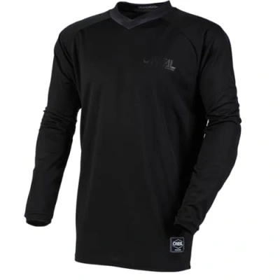 Obrázek O&#039;NEAL Motokrosový trikot Enduro motocykl střih pro maximální volnost pohybu, všitá ochrana loktů, prodyšné Element Jersey Classic dospělí černá (L, černá)
