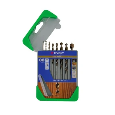 Obrázek Tivoly 10864070001 Technic Holzbohrern Set, 8pcs Ø2, 3, 4, 5, 6, 7, 8, 10mm