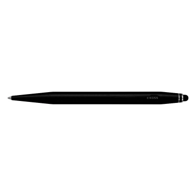 Obrázek Cross Tech2 kuličkové pero se stylusem (stylus), saténová černá, plastové pouzdro, zatahovací tloušťka linky &quot;střední&quot;, doplňovací, náhradní tuha kvalitní dárkové balení, 1 kus (balení ks)