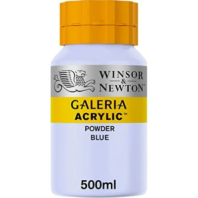 Obrázek Winsor &amp; Newton Akrylová barva Galeria 2150446, vysoká pigmentace, stálá na světle, máslová konzistence, 500 ml hrnec pudrově modrá