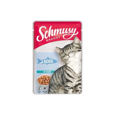 Obrázek Kapsička SCHMUSY Ragout Cat losos v omáčce 100g