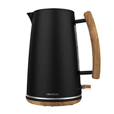 Obrázek Cecotec Rychlovarná konvice Thermosense 400 Black Woody 1,7 litru objem a 3000 W
