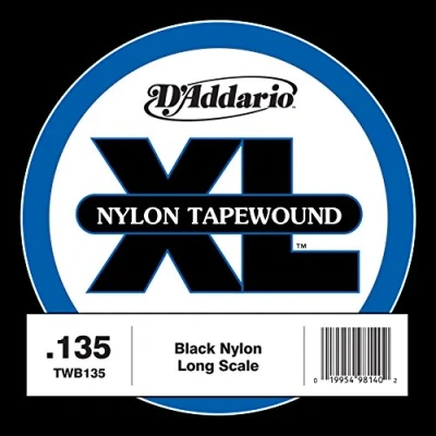 Obrázek D&#039; Addario TWB135 jednotlivá (velikost: XL) Nylonová struna Tape Wound pro Bass tloušťka 135