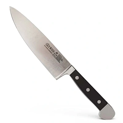 Obrázek GÜDE Solingen malý kuchařský nůž kovaný, 16 cm, POM černý, ALPHA, kuchyňský nůž, dvojitá hlava, ruční výroba Germany