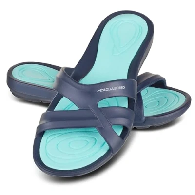 Obrázek Aqua Speed Sada dámských bot do vody + utěrka z mikrovlákna sandály sprchy koupací pantofle ultra lehké a boty na koupání F: 10, vel. 39 Panama