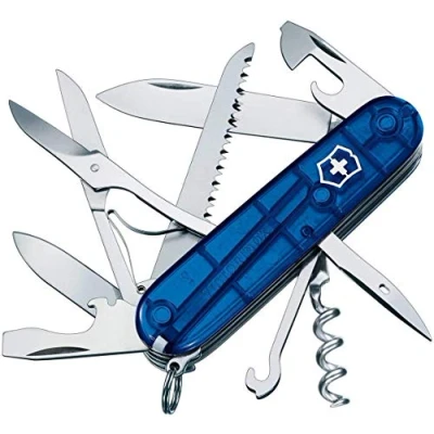 Obrázek Victorinox kapesní nůž Huntsman (15 funkcí, nůžky, dřevěná pila, vývrtka) Modrá
