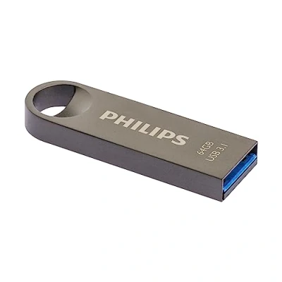 Obrázek Philips Moon Edition Ultra Speed 3.1 USB flash disk 64 GB pro PC, laptop, počítač Data Storage, rychlost čtení až 180 MB/s, hliník, přívěsek na klíče