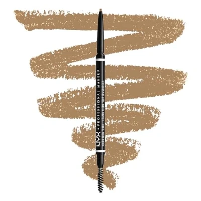 Obrázek NYX Professional Makeup Tužka na obočí, Micro Brow Pencil, oboustranně s vytahovací tužkou obočí a kartáčkem, veganská receptura, barevný odstín: Blonde