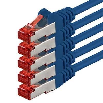 Obrázek 1aTTack.de síťový kabel, patch ethernetový internetový DSL CAT6, CAT 6, SFTP, s dvojitým stíněním, PiMF, 5, 6a, CAT7, Cat.7, 10/100/1000 Mbit/s pro switch, router, modem, patchpannel, Access Point, pole