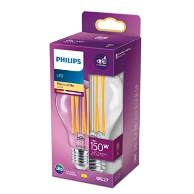 Obrázek Philips LED Classic E27 Filament žárovka (150 W), s teplým bílým světlem, energeticky úsporné osvětlení dlouhou životností