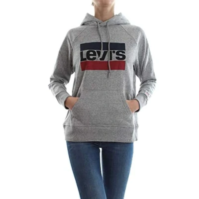 Obrázek Levi&#039;s Dámská Graphic Sport mikina s kapucí, Sportswear Hoodie Smokestack Htr