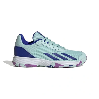 Obrázek adidas Performance Courtflash Unisex Tenisové boty na všechny povrchy pro děti, Velikost: 37 1/3, Semi flash aqua/lucid blue/purple burst