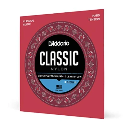 Obrázek D&#039;Addario kytarové struny klasická kytara pro studentské nylonové klasické kytaru koncertní EJ27H Hard Tension 1 kus