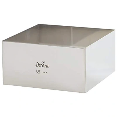 Obrázek Decora 0063772 TORTENRING QUADRATISCH AUS Edelstahl 30 X H 6 cm