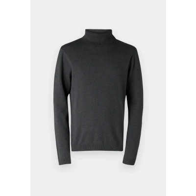 Obrázek Jack &amp; Jones Jjebasic KNIT ROLL NECK Svetr, Muži, Velikost: XS, Dark grey melange