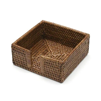 Obrázek Caspari HC01 držák na koktejlové ubrousky, ratan a koš, hnědý, 25 x cm
