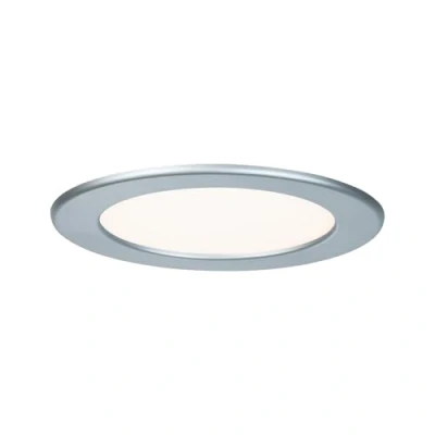Obrázek Paulmann 92074 LED vestavný panel kulaté stropní svítidlo 12 W světlo 2700 K teplá bílá chrom matný IP44 ochrana proti stříkající vodě včetně světelného zdroje