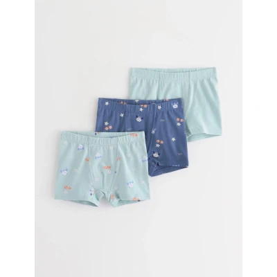 Obrázek Lindex 3PACK Boxerky pro děti, Velikost: 86/92, Light dusty turquoise