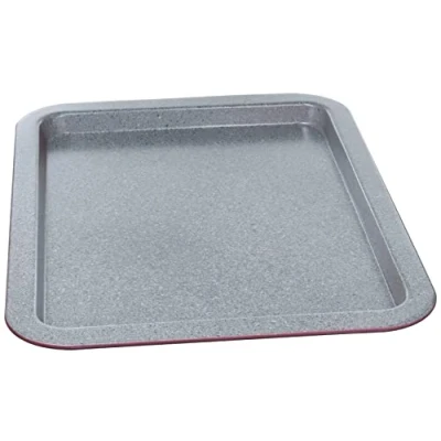 Obrázek Tognana Porcellane w444136ggbo Ofen rechteckig Universal Backblech, Karbonstahl, Ofen, rechteckig, Grau, Rot, Emaille