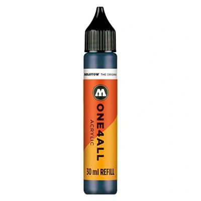 Obrázek Molotow ONE4ALL Refill Acryl, barva 027 petrolejová 30 ml, náhradní inkoust pro permanentní popisovače