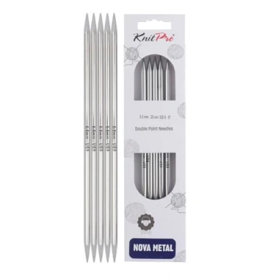 Obrázek Knitpro Nova kovové podvazkové jehly 15 cm a 20 cm, 5, 50 mm/20 (10112)