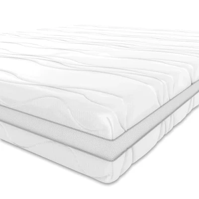 Obrázek Amazon Basics Matrace z paměťové pěny se 7 zónami, středně pevná (H3), 90 x 190 20 cm, bílá