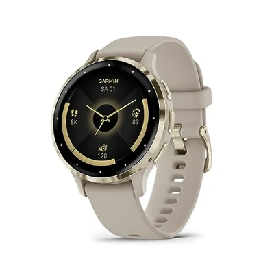 Obrázek Garmin Venu 3 GPS fitness chytré hodinky s Bluetooth telefonií a hlasovou asistencí, ultra ostrý dotykový displej AMOLED 1,4/1,2&quot; funkcí fitness, Music, Pay režim