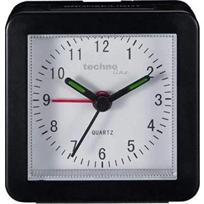 Obrázek Technoline Quartz budík model SC, černý, analogový, klasický