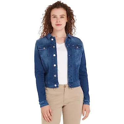 Obrázek Tommy Jeans Vivianne SLIM Trucker Džínová bunda, Ženy, Velikost: XL, Denim