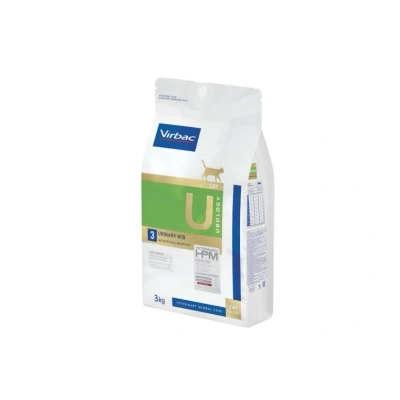 Obrázek Virbac Veterinary HPM Cat Urology Water Intake &amp; Behaviour U3 Výhodné balení: 2 x 3 kg