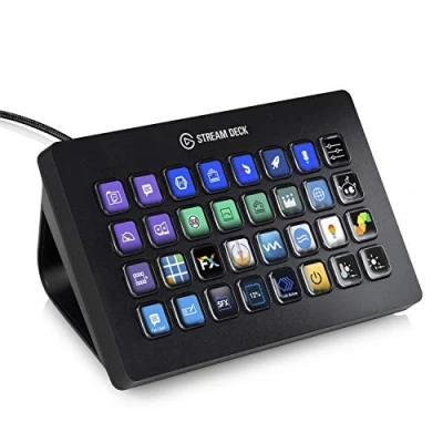 Obrázek Elgato Stream Deck XL rozšířený studiový ovladač, 32 makrotů, spouštění akce v aplikacích a softwaru jako OBS, Twitch, YouTube další, pro Mac PC